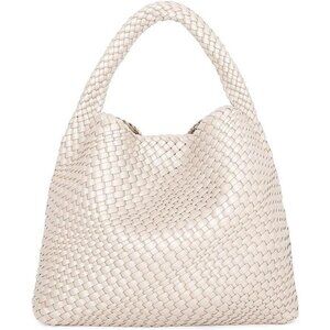 Woven Tote Bag for Women B - Beige